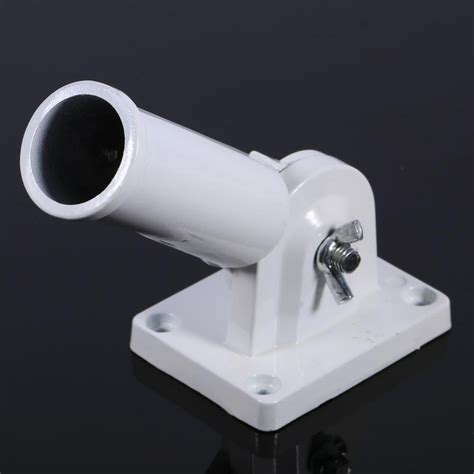 aluminum wall mounted flag pole brackets white|screwfix 25mm flag pole holder.